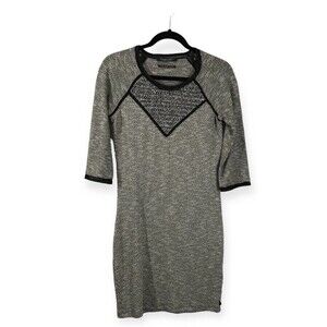Maison Scotch La Femme Selon Marie Women's Knit Dress Size 1 Gray Speckled